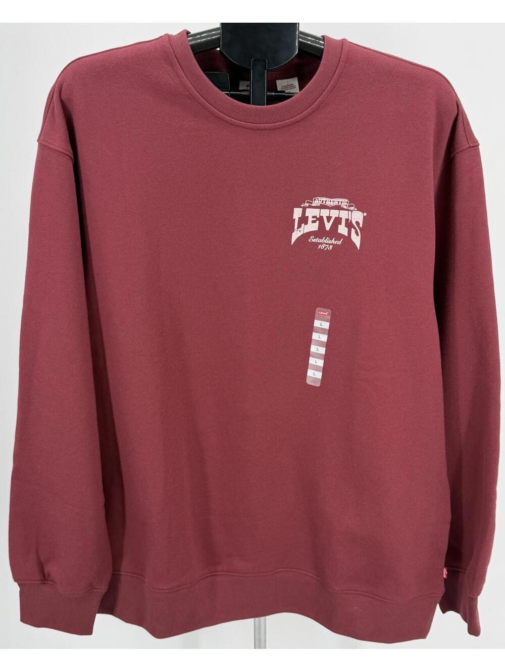 Levi's Vintage Maroon Crewneck Sweatshirt‎ The Original Graphic Large
